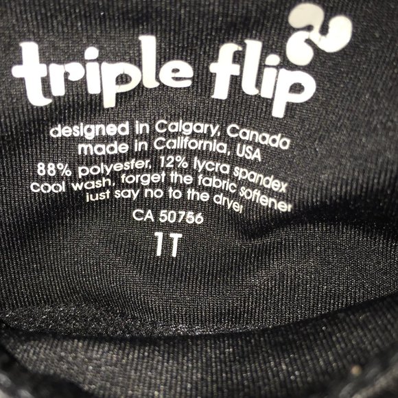 Triple Flip Girl's Yoga Pants Size 1T - Picture 3 of 3